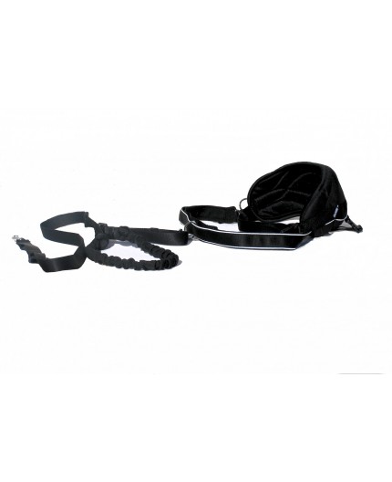 Kit Professionnel de canicross: Ceinture Confort Pro+Laisse extensible Kit canicross: ceinture pro et laisse anti choc