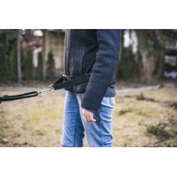 Ceinture Ventrale avec Laisse Rétractable 3 Taille - Mains Libres, Indispensable pour Promenade, Jogging avec Votre Chien